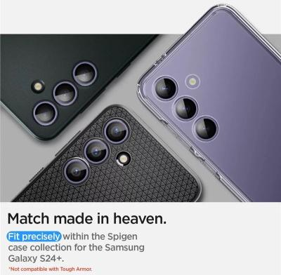 Spigen Glass tR EZ Fit Optik Pro 2 Pack Samsung Galaxy S24+ Violet