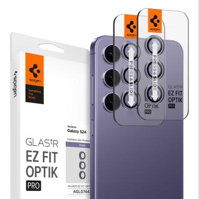 Spigen Glass tR EZ Fit Optik Pro 2 Pack Samsung Galaxy S24 Violet