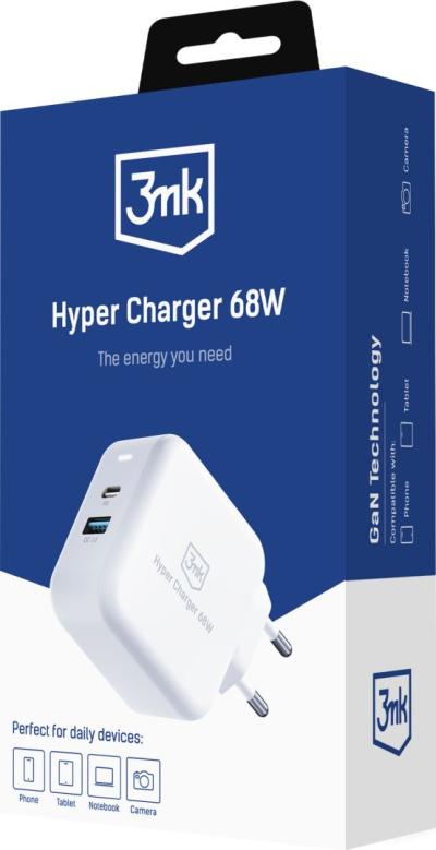 3mk Hyper Charger 68W White