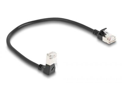 DeLock CAT6A S-FTP Patch cable 0,25m Black