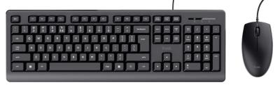 Trust Primo Keyboard and Mouse Set Black US