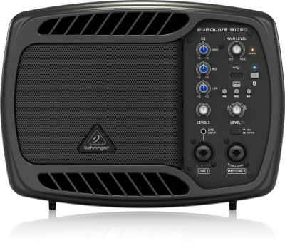 Behringer B105D Ultra-Compact 50W PA/Monitor Speaker with MP3 Player and Bluetooth Audio Streaming Black