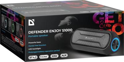 Defender S1000 20W Bluetooth Speaker Black