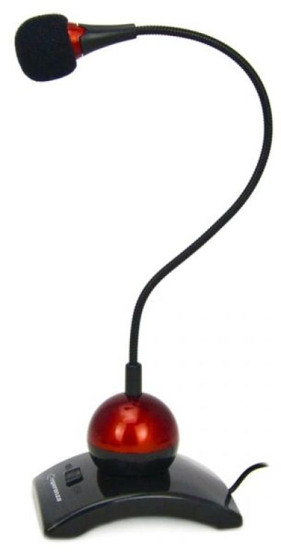 Esperanza EH130 Chat Desktop Microphone Black/Red