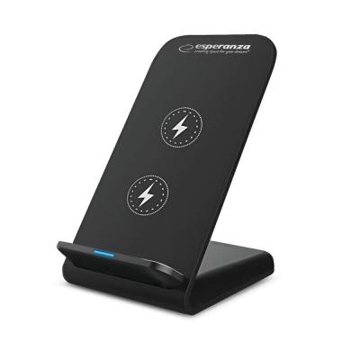 Esperanza Photon Wireless Charger Desk Stand for Phone Black