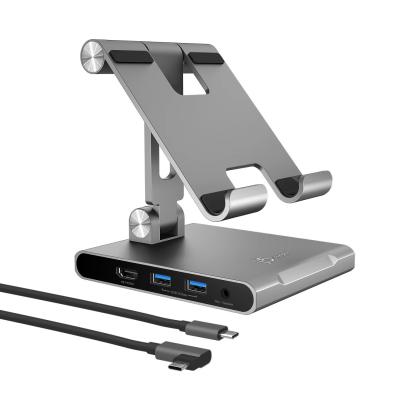 j5create JTS224 Multi-Angle Stand with Docking Station for iPad Pro 12,9" Grey