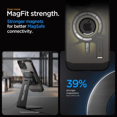 Spigen iPhone 15 Pro Case Tough Armor MagSafe (MagFit) Gunmetal