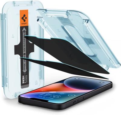 Spigen Glass tR EZ Fit 2 Pack transparency sensor open for iPhone 14 Plus/13 Pro Max