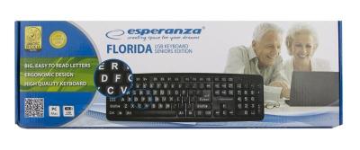 Esperanza Florida USB Keyboard Black UK