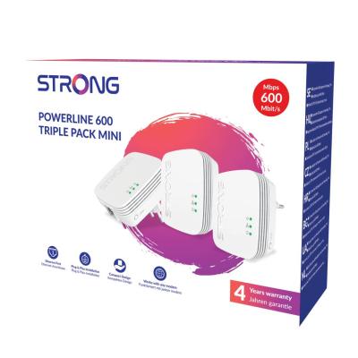 Strong Powerline 600 Triple Mini Powerline Adapter Kit