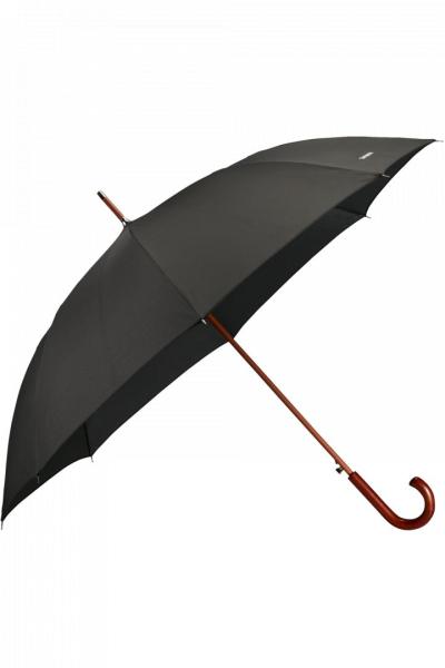 Samsonite Wood Classic S Stick Umbrella Black
