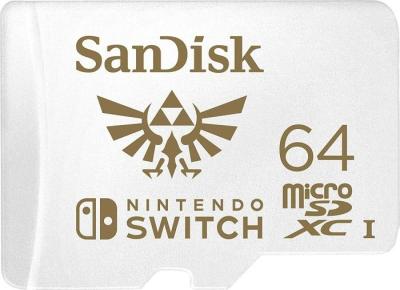 Sandisk 64GB microSDXC UHS-I V30 U3 For Nintendo Switch adapter nélkül