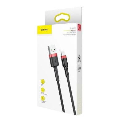 Baseus Cafule lightning Cable 2,4A 0,5m Black/Red