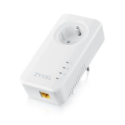 ZyXEL PLA6457 Wave 2 Powerline Pass-thru Gigabit Ethernet Adapter Powerline Adapter