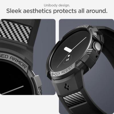 Spigen Rugged Armor Pro Google Pixel Watch/Watch 2 Black