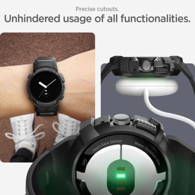 Spigen Rugged Armor Pro Google Pixel Watch/Watch 2 Black