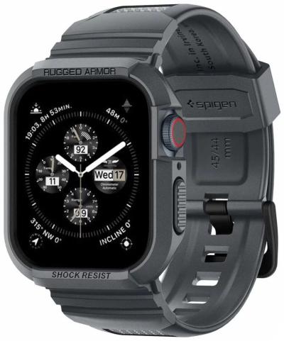 Spigen Rugged Armor Pro Apple Watch 45mm/44mm Dark Gray
