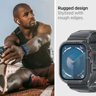 Spigen Rugged Armor Pro Apple Watch 45mm/44mm Dark Gray