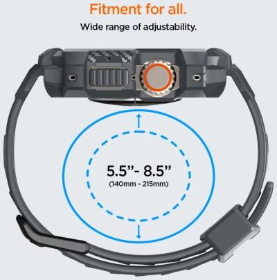 Spigen Rugged Armor Pro Apple Watch Ultra 2/1 49mm Dark Gray