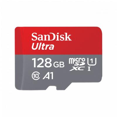 Sandisk 128GB microSDXC Ultra Class 10 UHS-I A1 (Android) + adapterrel