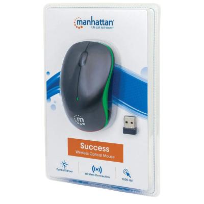 Manhattan Success Wireless Mouse Green/Black
