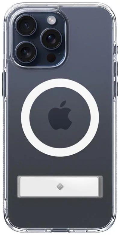 Spigen Caseology Capella MagSafe Kickstand iPhone 15 Pro Clear White