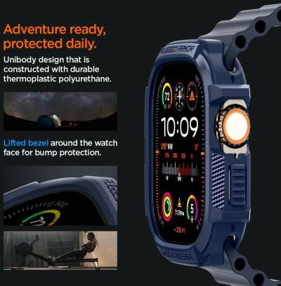 Spigen Rugged Armor Apple Watch Ultra 2/1 49mm Navy Blue