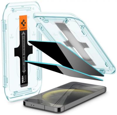 Spigen Glass tR EZ Fit Privacy Samsung Galaxy S24+ 2 Pack