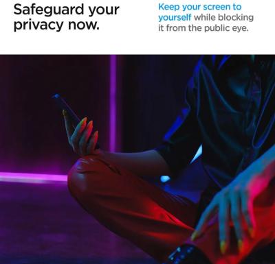 Spigen Glass tR EZ Fit Privacy 2 Pack Samsung Galaxy S24