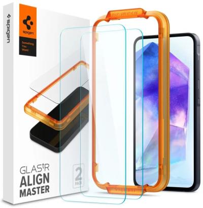 Spigen Glass tR AlignMaster Samsung Galaxy A55 2 Pack
