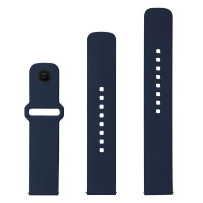 FIXED Silicone Sporty Strap Set with Quick Release 22mm for Smartwatch Blue