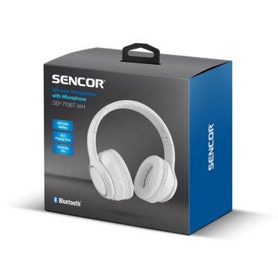 Sencor SEP 710BT Bluetooth Headset White