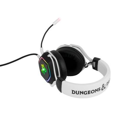 KONIX Dungeons & Dragons Rainbow Gaming Headset White/Black