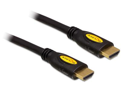 DeLock Cable High Speed HDMI with Ethernet - HDMI-A male > HDMI-A male 4K 0,5m
