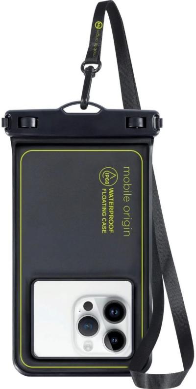Mobile Origin Waterproof floating case 6,5" Black/Green