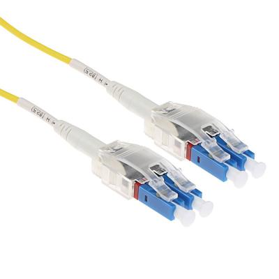 ACT Singlemode 9/125 OS2 Polarity Twist fiber cable with LC connectors 1m Yellow