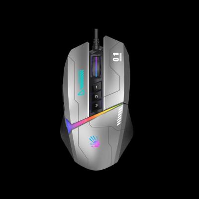 A4-Tech Bloody W60 Max Activated RGB Gaming mouse Gun Grey