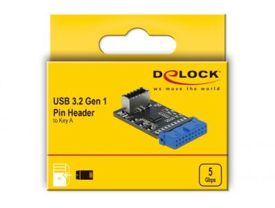 DeLock USB3.2 Gen 1 Pin Header to Key A