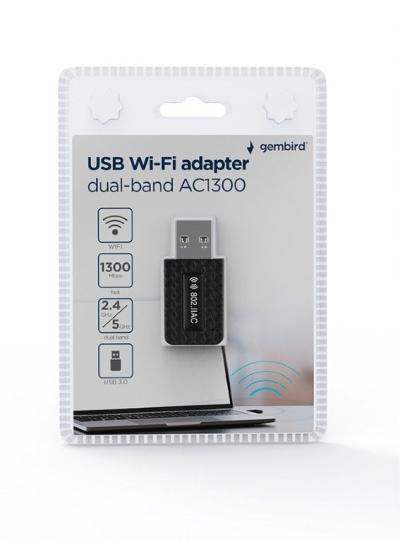 Gembird WNP-UA1300-03 AC1300 USB WiFi Adapter