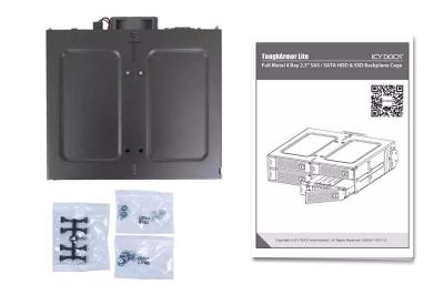 IcyDock ToughArmor MB607SP-B Rugged 4 x 2.5" SAS/SATA HDD/SSD Mobile Rack Enclosure for 5.25" Bay (With Fan Control)