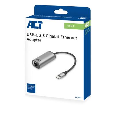 ACT AC7081 USB-C to 2.5 Gigabit Ethernet Adapter