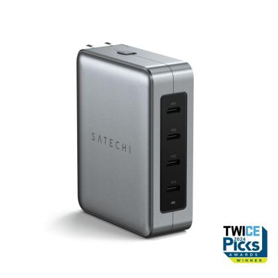 Satechi 145W USB-C 4-Port GaN Travel Charger Space Grey