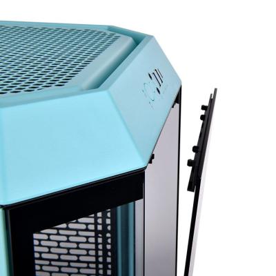 Thermaltake The Tower 300 Tempered Glass Turquoise Blue