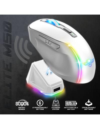 Spirit Of Gamer Elite M50 Artic Gaming Wireless Bluetooth Mouse White