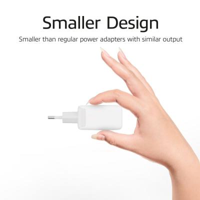ACT AC2165 USB-C Charger 65W 2-port with Power Delivery PPS and GaNFast White
