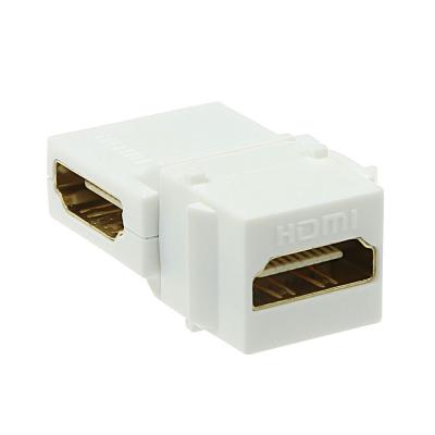 ACT Keystone coupler HDMI female-female angled