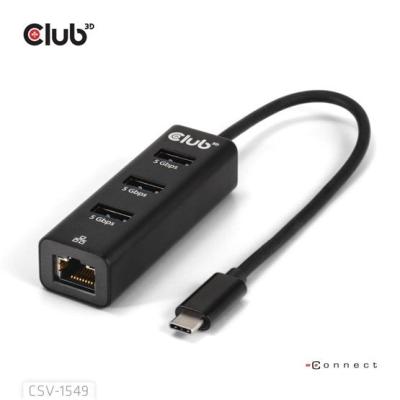 Club3D USB Gen2 Type-C PD Charging Hub to 2x Type-C 10G ports and 2x USB Type-A 10G ports