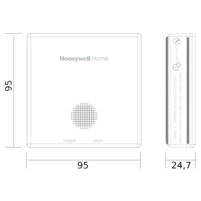 Honeywell Biztonságos otthon csomag - R200C-2 szénmonoxid vészjelző és R200S-2 füstérzékelős tűzjelző