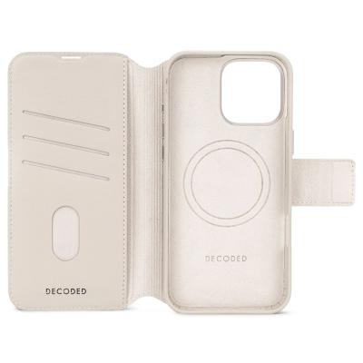 Decoded Leather Detachable Wallet iPhone 16 Pro Max Clay