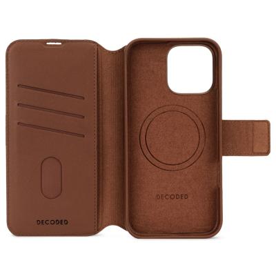 Decoded Leather Detachable Wallet iPhone 16 Pro Max Tan